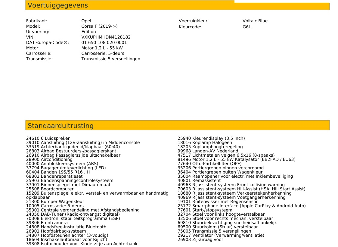 
								Opel Corsa 1.2i Edition 2022 full									